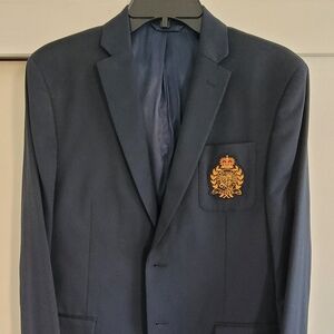Lauren Ralph Lauren Navy Blazer with Gold Emblem